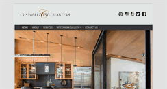 Desktop Screenshot of customlivingquarters.com