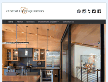 Tablet Screenshot of customlivingquarters.com